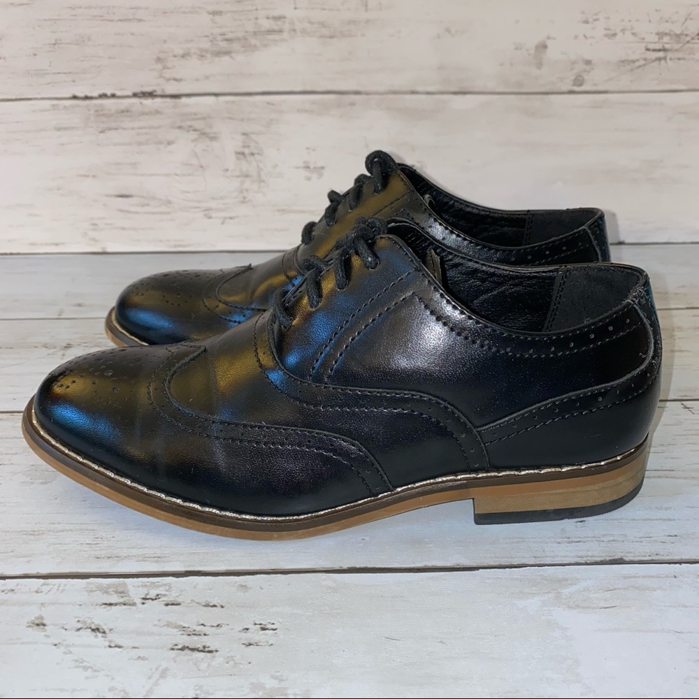 STACY ADAMS Boy’s Wingtip Dress Shoes Sz 12